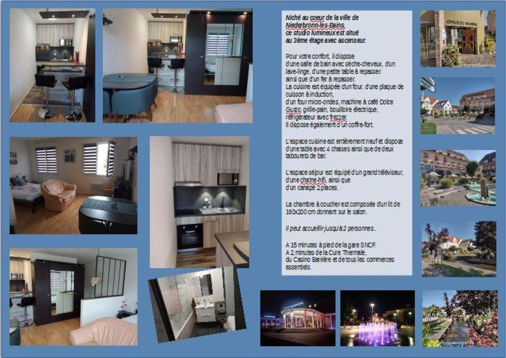 Charmant Studio Classe 3 Etoiles Au Coeur De Niederbronn-Les-Bains Bagian luar foto